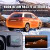 VEVOR Diesel Heater, 12V All-in-one Diesel Air Heater with Remote Control and LCD Display, 5L Fuel Tank Fast Heating Portable Diesel Parking Heater for RV, Truck, 8KW, Basic, Red(Orange)