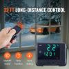 VEVOR Diesel Heater, 12V All-in-one Diesel Air Heater with Remote Control and LCD Display, 5L Fuel Tank Fast Heating Portable Diesel Parking Heater for RV, Truck, 8KW, Basic, Red(Orange)