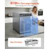 VEVOR Electric Hot Box Food Warmer, 5-Tier Commercial Warming Cabinet with Water Tray, Single-Door and Adjustable Shelves, Stainless Steel Food Warmer Cabinet, for Restaurant, Kitchen, Pizza, Chicken(4 Tier)