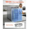VEVOR Electric Hot Box Food Warmer, 5-Tier Commercial Warming Cabinet with Water Tray, Single-Door and Adjustable Shelves, Stainless Steel Food Warmer Cabinet, for Restaurant, Kitchen, Pizza, Chicken(5 Tier)