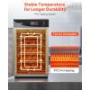 VEVOR Electric Hot Box Food Warmer, 5-Tier Commercial Warming Cabinet with Water Tray, Single-Door and Adjustable Shelves, Stainless Steel Food Warmer Cabinet, for Restaurant, Kitchen, Pizza, Chicken(5 Tier)