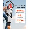 VEVOR Electric T Post Driver, 2200W Handheld Powerful Post Pounder, with 2.17 in/55mm, 2.76 in/70mm Sleeves, for Fence, Metal Fencing, Farm, Garden, Construction, Landscaping Projects