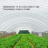 VEVOR Greenhouse Plastic Sheeting 8 x 25 ft, 6 Mil Thickness UV Resistant Clear Polyethylene Film, Hoop Green House Cover for Farms, Agriculture, Garden(12 x 25 ft)
