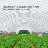 VEVOR Greenhouse Plastic Sheeting 8 x 25 ft, 6 Mil Thickness UV Resistant Clear Polyethylene Film, Hoop Green House Cover for Farms, Agriculture, Garden(16 x 25 ft)