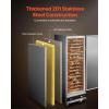 VEVOR Hot Box Food Warmer, 4-Tier Concession Warmer with Water Tray, 4 Pans, Glass Double-door and Adjustable Shelves, Stainless Steel Food Warmer Cabinet, Ideal for Storing Pizza, Chicken, Restaurant(16-Tier Single Door)