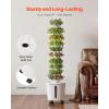 VEVOR Hydroponic Tower, 50 Pods 10 Tiers Hydroponics Growing System Kit with App Control & Casters, Vertical Home Garden with 20L Water Tank & Pump, Planter for Indoor Herbs, Fruits and Vegetables