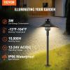 VEVOR Landscape Lighting, 6W Low Voltage LED Landscape Lights, IP66 Waterproof Landscape Spotlights Yard Lawn Garden Pathway Outdoor Lights 12V 24V 450LM Warm White 3000K (12 Pack with Connectors)(Outdoor-Walkway Lights)