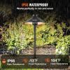 VEVOR Landscape Lighting, 6W Low Voltage LED Landscape Lights, IP66 Waterproof Landscape Spotlights Yard Lawn Garden Pathway Outdoor Lights 12V 24V 450LM Warm White 3000K (12 Pack with Connectors)(Outdoor-Walkway Lights)