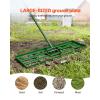 VEVOR Lawn Leveling Rake 48 in. x 10 in. Level Lawn Tool Heavy-Duty Lawn Leveler with 78 in. Steel Extended Handle Rake Suit CPPZP1048000TBPBMV0
