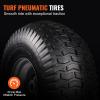 VEVOR Lawn Mower Tires with Rim, 20×8-8″ Tubeless Tractor Tires, 2-Pack Tire and Wheel Assembly, S-Turf Pneumatic Tires with 3.5″ Offset Hub and 3/4″ Bushing Size, for Riding Mowers Lawn Tractors(Tube with Rim Centered Hub)