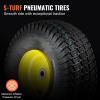 VEVOR Lawn Mower Tires with Rim, 20×8-8″ Tubeless Tractor Tires, 2-Pack Tire and Wheel Assembly, S-Turf Pneumatic Tires with 3.5″ Offset Hub and 3/4″ Bushing Size, for Riding Mowers Lawn Tractors(Tubeless with Rim Offset Hub)