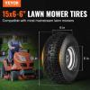 VEVOR Lawn Mower Tires with Rim, 20×8-8″ Tubeless Tractor Tires, 2-Pack Tire and Wheel Assembly, S-Turf Pneumatic Tires with 3.5″ Offset Hub and 3/4″ Bushing Size, for Riding Mowers Lawn Tractors(Tube with Rim Centered Hub)