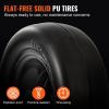 VEVOR Lawn Mower Tires with Rim, 20×8-8″ Tubeless Tractor Tires, 2-Pack Tire and Wheel Assembly, S-Turf Pneumatic Tires with 3.5″ Offset Hub and 3/4″ Bushing Size, for Riding Mowers Lawn Tractors(Flat Free with Rim)