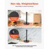 VEVOR Paper Towel Holder Countertop, Stainless Steel Kitchen Paper Towel Stand with Weighted Base and Suction Cups, Non-Slip Countertop Kitchen Paper Roll Holders for Kitchen Bathroom(Countertop)