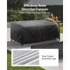VEVOR Patio Furniture Cover 4-Piece Set, 420D Heavy Duty Waterproof Outdoor Dining Table and Chairs Cover Set, Lawn Patio Furniture Covers for Outdoor Sofa, Couch, Chairs, Coffee Table, Black