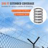 VEVOR Razor Wires, 246 ft Razor Barbed Wire, 5 Rolls Razor Wire Fencing Razor Fence, Razor Ribbon Barbed Wire Galvanized Razor Wire Fence, Rolls Razor for Garden(500FT)