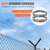 VEVOR Razor Wires, 246 ft Razor Barbed Wire, 5 Rolls Razor Wire Fencing Razor Fence, Razor Ribbon Barbed Wire Galvanized Razor Wire Fence, Rolls Razor for Garden(98FT)