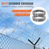 VEVOR Razor Wires, 246 ft Razor Barbed Wire, 5 Rolls Razor Wire Fencing Razor Fence, Razor Ribbon Barbed Wire Galvanized Razor Wire Fence, Rolls Razor for Garden(100FT)