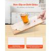 VEVOR Shelf Liner, Drawer Liner for Kitchen Cabinet, Non-Adhesive Non-Slip Waterproof Washable Shelf Paper, Easy to Cut Durable PVC Cabinet Mat for Dresser Pantry Shelve Bathroom(Floral,12in x 23FT)(Clear)