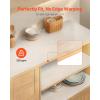 VEVOR Shelf Liner, Drawer Liner for Kitchen Cabinet, Non-Adhesive Non-Slip Waterproof Washable Shelf Paper, Easy to Cut Durable PVC Cabinet Mat for Dresser Pantry Shelve Bathroom(Floral,12in x 23FT)(Clear)