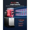 VEVOR Slushie Machine, 3L/100oz No Ice Needed Slushy Machine for Home, Frozen Drink Maker with Single Tank, Margarita Machine with Self-Cleaning, for Frozen Margaritas, Frappés, Milkshake & More(Black)