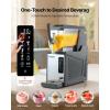 VEVOR Slushie Machine, 4L/135oz No Ice Needed Slushy Machine for Home, Frozen Drink Maker with Single Tank, Margarita Machine with Self-Cleaning, for Frozen Margaritas, Frappés, Milkshake & More(4L)