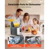 VEVOR Slushie Machine, 4L/135oz No Ice Needed Slushy Machine for Home, Frozen Drink Maker with Single Tank, Margarita Machine with Self-Cleaning, for Frozen Margaritas, Frappés, Milkshake & More(4L)