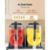 VEVOR Slushie Machine, 4L/135oz No Ice Needed Slushy Machine for Home, Frozen Drink Maker with Single Tank, Margarita Machine with Self-Cleaning, for Frozen Margaritas, Frappés, Milkshake & More(4Lx2)