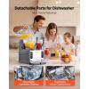 VEVOR Slushie Machine, 4L/135oz No Ice Needed Slushy Machine for Home, Frozen Drink Maker with Single Tank, Margarita Machine with Self-Cleaning, for Frozen Margaritas, Frappés, Milkshake & More(4Lx2)