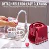 VEVOR Slushie Machine for Home, 32oz Tank Home-use Margarita Machine, Smoothie Frozen Drink Maker with Food-grade Materials, Slushy Machine for Home DIY, Kids’ Parties, Red(32 fl oz (0.9 L))