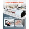 VEVOR Sushi Display Case Refrigerator, 2.2 Cu.ft Commercial Sushi Case, 6-Pan Countertop Showcase with Curved Glass, LED Lighting, and Digital Temperature Control, for Sushi-Bar, Restaurant, Store(59.45in. (6 Pan))