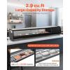 VEVOR Sushi Display Case Refrigerator, 2.2 Cu.ft Commercial Sushi Case, 6-Pan Countertop Showcase with Curved Glass, LED Lighting, and Digital Temperature Control, for Sushi-Bar, Restaurant, Store(70.28in. (5 Pan))