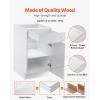 VEVOR White Shaker Base Cabinet, 36-Inch Unassembled Sink Base Cabinet, 36″ W x 24″ D x 34.5″ H Ready to Assemble Cabinet with Soft-Close Doors and Adjustable Shelf, for Home Office(18″W Base Cabinet)