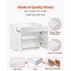 VEVOR White Shaker Base Cabinet, 36-Inch Unassembled Sink Base Cabinet, 36″ W x 24″ D x 34.5″ H Ready to Assemble Cabinet with Soft-Close Doors and Adjustable Shelf, for Home Office(30″W Base Cabinet)
