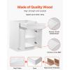 VEVOR White Shaker Base Cabinet, 36-Inch Unassembled Sink Base Cabinet, 36″ W x 24″ D x 34.5″ H Ready to Assemble Cabinet with Soft-Close Doors and Adjustable Shelf, for Home Office(24″W Base Cabinet)
