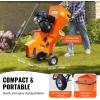 VEVOR Wood Chipper Shredder Mulcher, 12 HP Heavy Duty Gas Powered, 2” Max Diameter 420cc 8.6 kW Engine Woodchipper, Fast Wood Chipping Chopping for Forestry, Gardens, Landscaping, EPA Listed