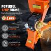 VEVOR Wood Chipper Shredder Mulcher, 12 HP Heavy Duty Gas Powered, 2” Max Diameter 420cc 8.6 kW Engine Woodchipper, Fast Wood Chipping Chopping for Forestry, Gardens, Landscaping, EPA Listed