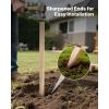 VEVOR Wooden Garden Stakes, 25 Pcs 24 x 0.5 x1.5 in Survey Grading Stakes, Garden Ground Stake with Sharp Point, Fir Wood Plant Support Stake, Sign Posts for Silt Fence Backyard Boundaries Baselines(0.69 x 0.5 x 48in+25pcs)