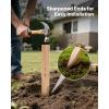 VEVOR Wooden Garden Stakes, 25 Pcs 24 x 0.5 x1.5 in Survey Grading Stakes, Garden Ground Stake with Sharp Point, Fir Wood Plant Support Stake, Sign Posts for Silt Fence Backyard Boundaries Baselines(0.5 x 1.5 x 24in+25pcs)