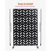 VEVOR Wooden Privacy Screen,36″ W x 73″ H Outdoor Privacy Screen, Freestanding Wood Privacy Panel with Stand,Outdoor Divider for Balcony Patio Lawn Garden(Black Up)