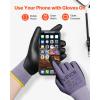 VEVOR Work Gloves 12 Pairs Touch Screen Nitrile-Coated Garden Construction Gloves