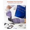 VEVOR Work Gloves 12 Pairs Touch Screen Nitrile-Coated Garden Construction Gloves