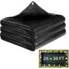 VEVOR 10 x 13 ft Pond Liner, 20 Mil Thickness, Pliable & Durable LLDPE Material, Easy Cutting Underlayment for Fish or Koi,Waterfall, Fountains, Water Gardens, Black(25 x 30 ft)