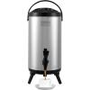 VEVOR Commercial Beverage Dispenser, 3 Tanks 18 L / 19 QT Per Tank Juice Dispenser, 512W Stainless Steel Ice Tea Drink Machine with 45°F-54°F Cooling Temperature, for Cold Drink Restaurant Bar Party(1 tanks x 9.2L)