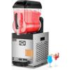 VEVOR Commercial Slushy Machine, 12L Single Tank Frozen Drink Machine, 48 Cups Stainless Steel Margarita Smoothie Frozen Drink Maker, Slushie Maker for Home Party Restaurants Cafe Bars(Black)