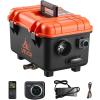 VEVOR Diesel Heater, 8KW, DC 12V/24V, All in One Portable Diesel Air Heater with Remote Control and LCD Screen, Fast Heating Low Noise, 1.1 Gal Fuel Tank for Trucks, Vans, RVs, Campers, and Garages(Black+Orange-W)