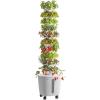 VEVOR Hydroponic Tower, 50 Pods 10 Tiers Hydroponics Growing System Kit with App Control & Casters, Vertical Home Garden with 20L Water Tank & Pump, Planter for Indoor Herbs, Fruits and Vegetables