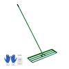 VEVOR Lawn Leveling Rake 48 in. x 10 in. Level Lawn Tool Heavy-Duty Lawn Leveler with 78 in. Steel Extended Handle Rake Suit CPPZP1048000TBPBMV0
