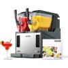 VEVOR Slushie Machine, 4L/135oz No Ice Needed Slushy Machine for Home, Frozen Drink Maker with Single Tank, Margarita Machine with Self-Cleaning, for Frozen Margaritas, Frappés, Milkshake & More(4Lx2)