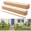 VEVOR Wooden Garden Stakes, 25 Pcs 24 x 0.5 x1.5 in Survey Grading Stakes, Garden Ground Stake with Sharp Point, Fir Wood Plant Support Stake, Sign Posts for Silt Fence Backyard Boundaries Baselines(0.75 x 0.75 x 36in+50pcs)